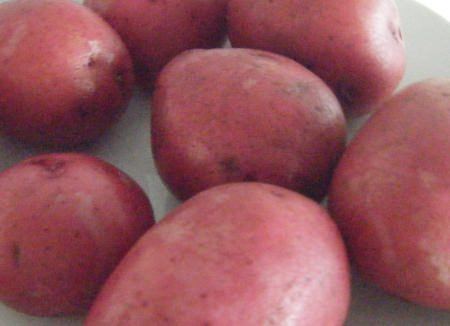 why do my red skin potatoes have purple patches under the skin?
